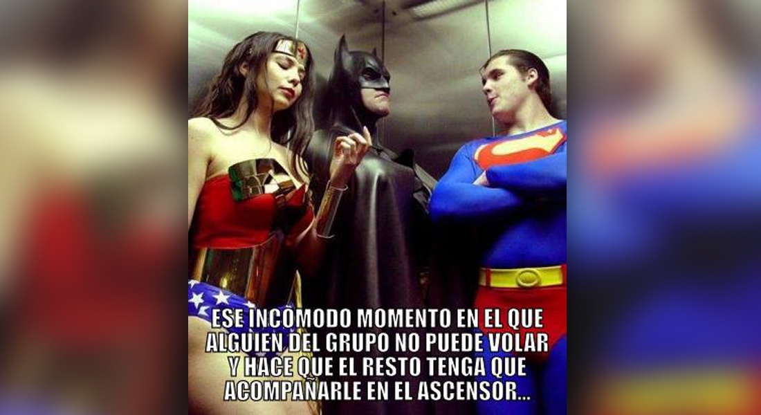 ¡Incluso los superheroes necesitan un ascensor!